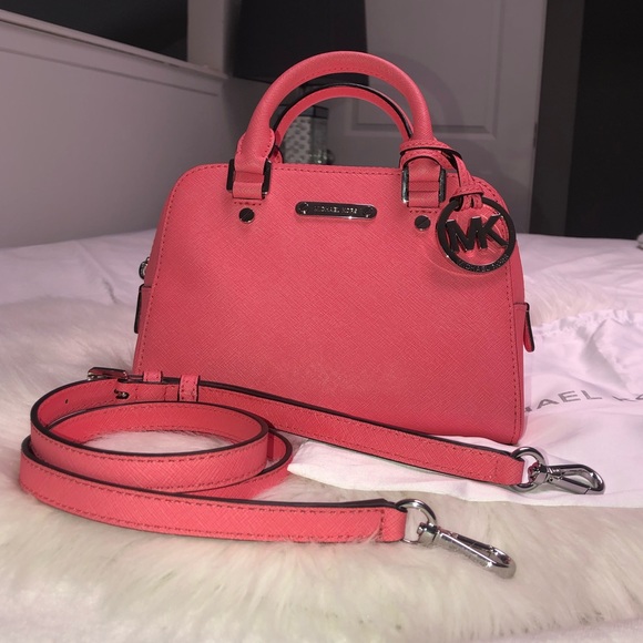 Michael Kors Small Pink Satchel Bag - Picture 2 of 7